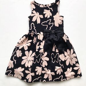 NEXT floral print bow dress EUC 8Y